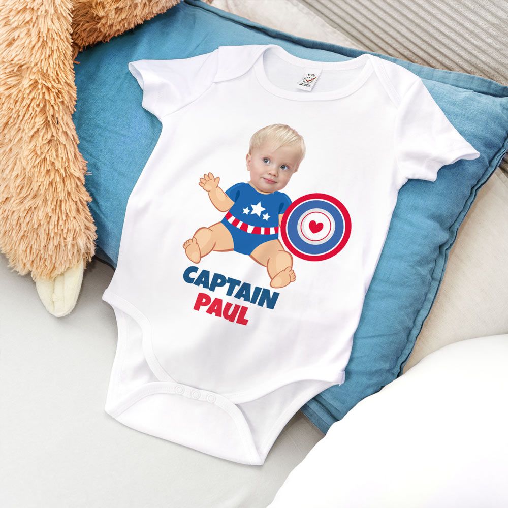 Personalised Superhero Babygrow