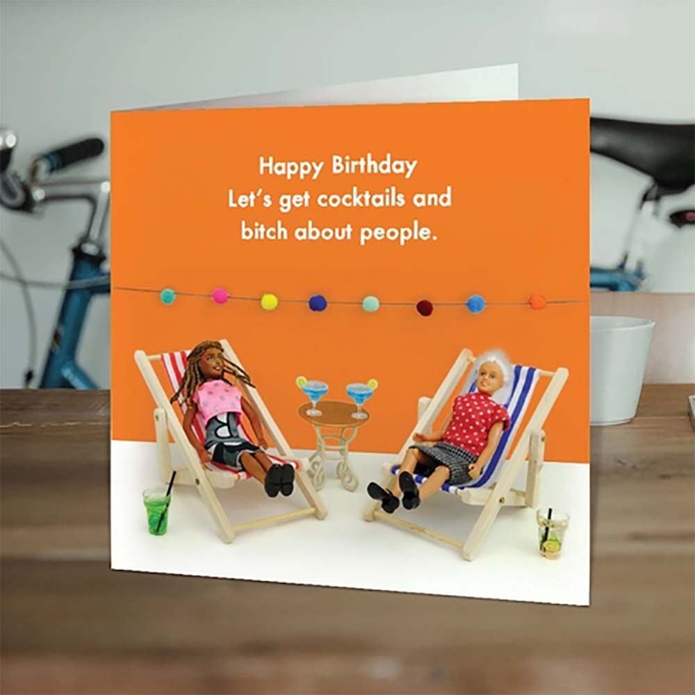Cocktails Birthday Card