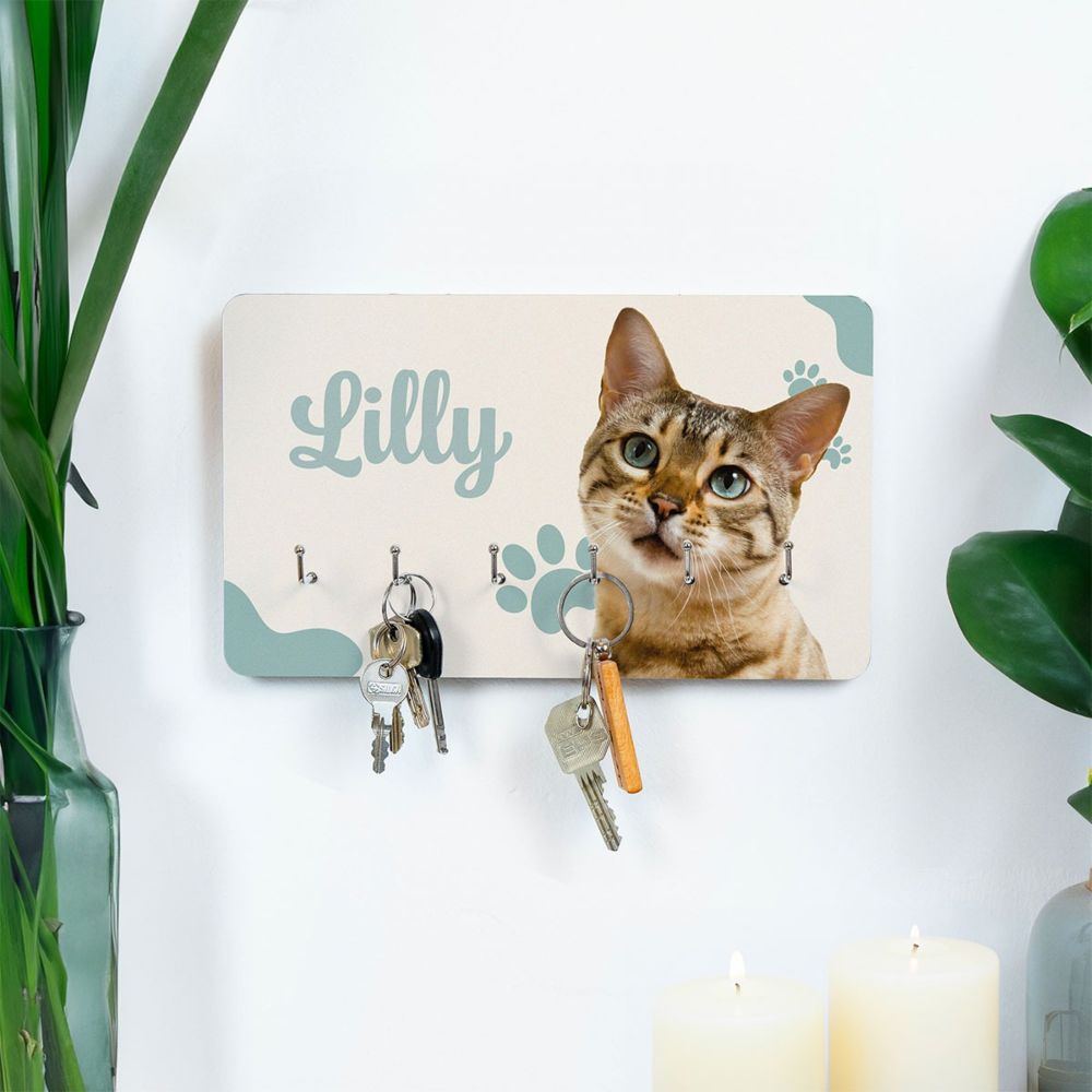Personalised Key Hanger with Pet