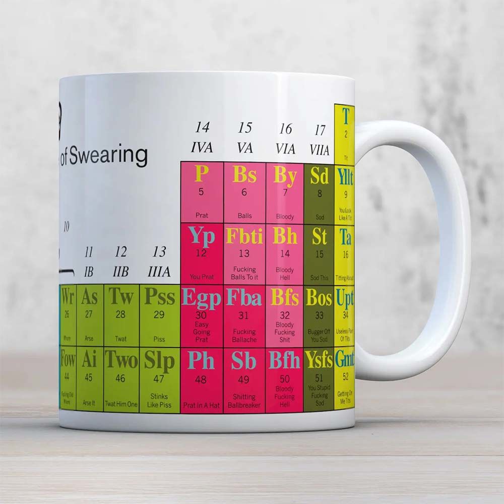 The Periodic Table of Swearing Mug