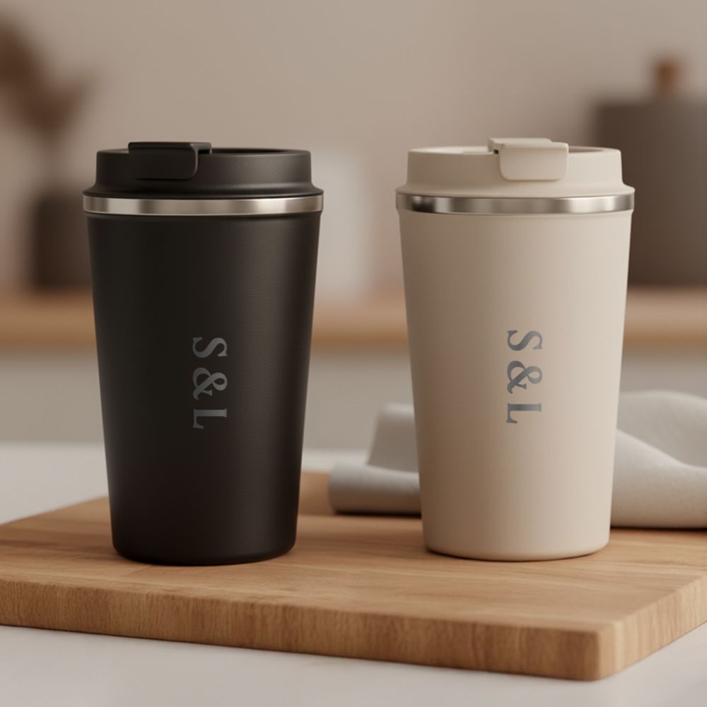 Personalised Thermal Mug with Text