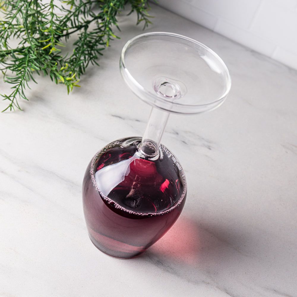 Upside Down Wine Glass - Single