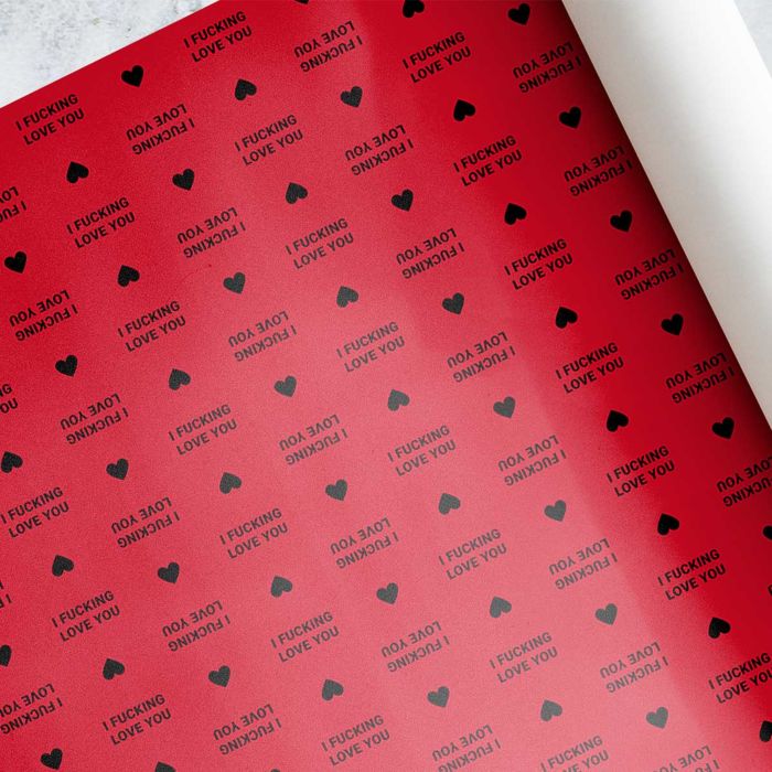 Personalised Wrapping Paper with Text and Background