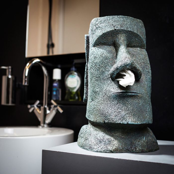 Moai Tiki Tissue Box