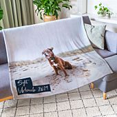 Small Photo Blanket With Custom Text