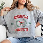Personalisierbarer Pullover mit Weihnachtssymbol und Text