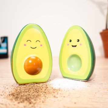 Happy Avocado Salt & Pepper Shakers