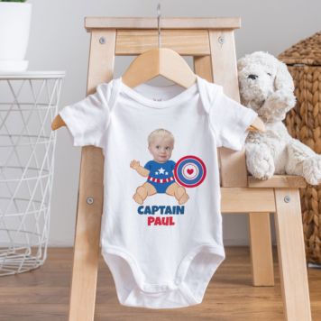 Personalised Superhero Babygrow