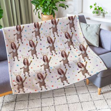 Small Christmas Photo Blanket