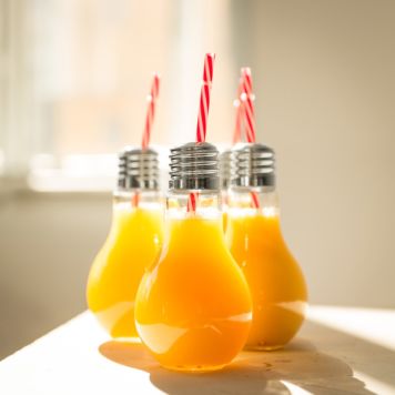 Set of 4 Light Bulb Glasses