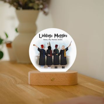 Personalisierbare LED-Lampe Zauberinnen - Design