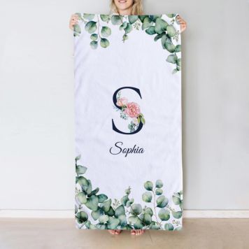 Personalised Monogram Nature Towel - Design